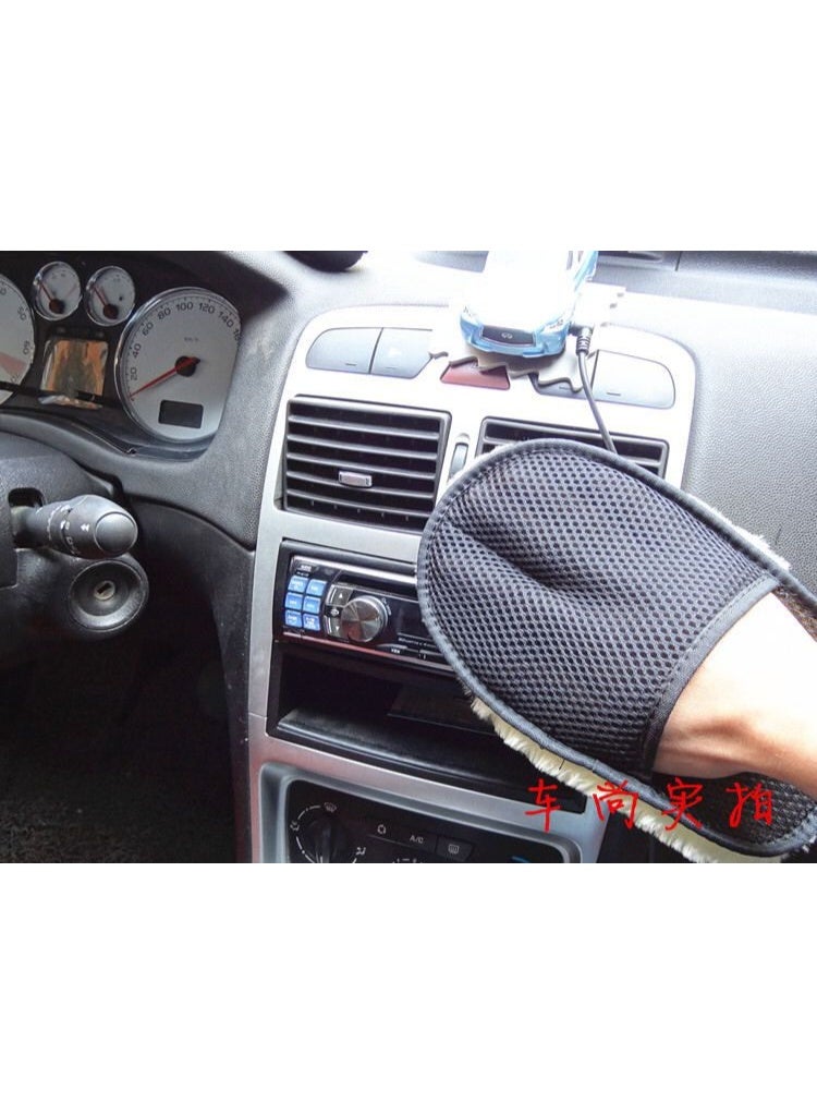 قفاز تنظيف السيارات و البيوت في اغراض التنظيف لمسح الاتربه متعدد الاستخدامات لون عشوائي قطعه واحده - Image 2